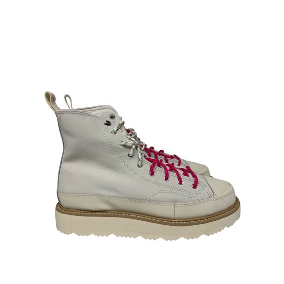 Converse Chuck Taylor Crafted Boots Egret White Pink Men's 8.5 Women's 10 NEW! - Picture 2 of 11
